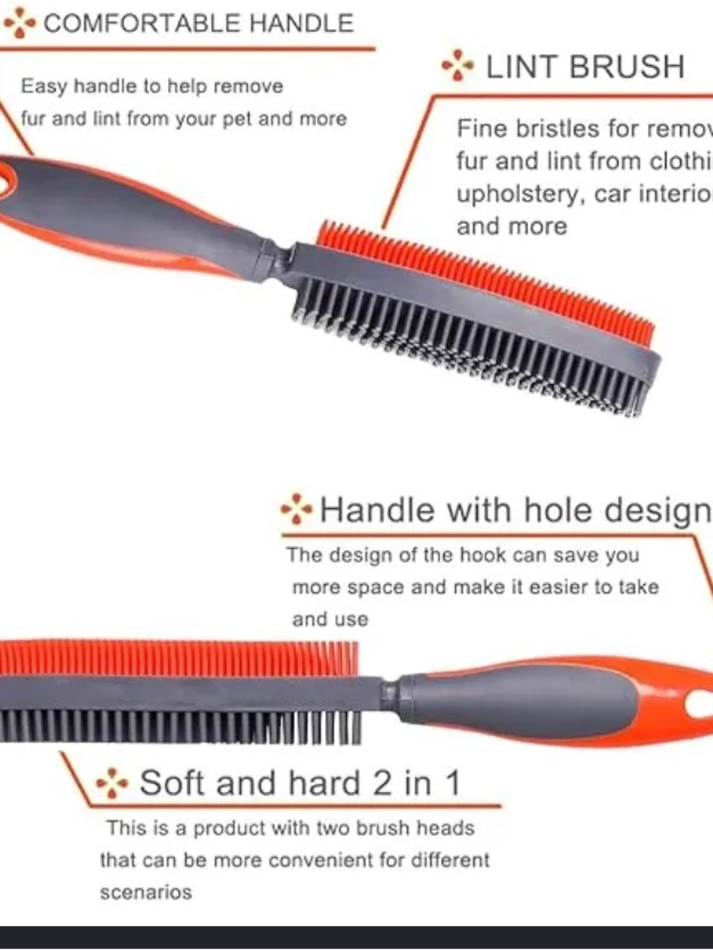 3 in 1 Pet Hair Removal Tool Set NWT